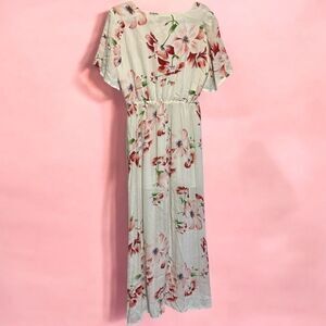 Davi & Dani Floral Maxi Dress Sz L